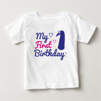 T-shirt Pour Bébé Mon premier anniversaire, mon 1er anniversaire pou