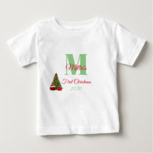T-shirt Pour Bébé Mon premier arbre vert de Noël édité