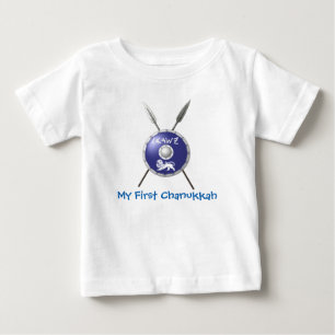 T-shirt Pour Bébé Mon premier Chanukkah Maccabee