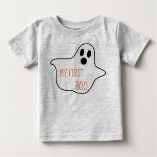 T-shirt Pour Bébé Mon premier design d'Halloween Boo