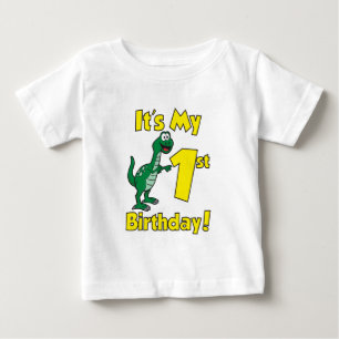 T-shirt Pour Bébé Mon premier dinosaure d'anniversaire