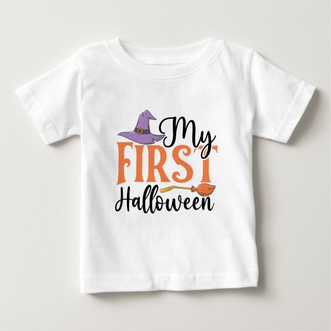 T-shirt Pour Bébé Mon premier Halloween (Devant)