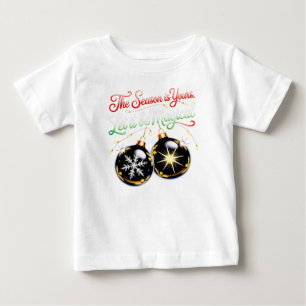 T-shirt Pour Bébé "Mon Premier Noël Magique" Ornement de Noël Festif