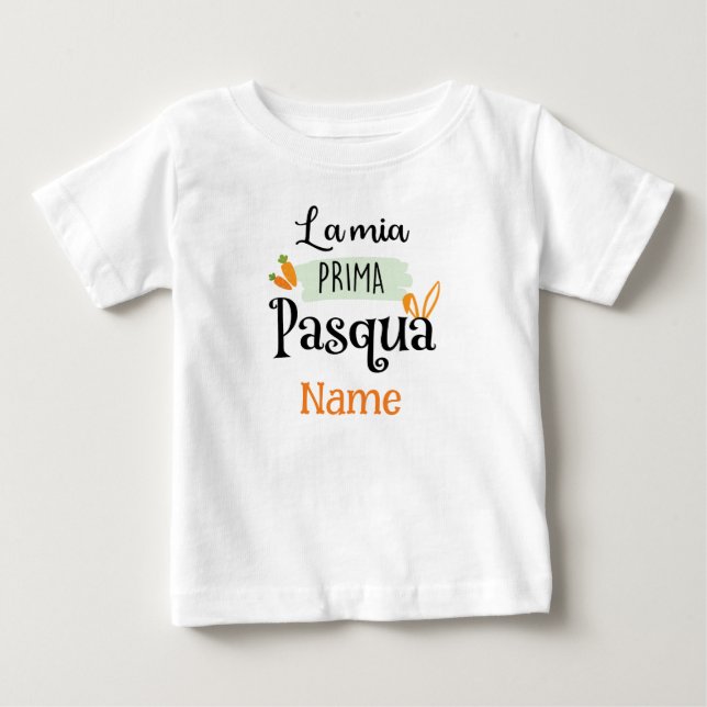 T-shirt Pour Bébé Mon premier Pâques - La Mia Prima Pasqua (Devant)