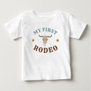 T-shirt Pour Bébé Mon premier Rodeo Western Cowboy 1er Anniversaire 