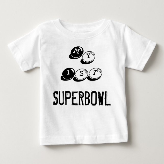 T-shirt Pour Bébé Mon premier superbowl (Devant)