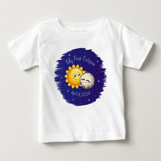 T-shirt Pour Bébé Mon premier T-shirt bébé Eclipse (Devant)