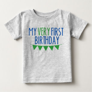 T-shirt Pour Bébé Mon tout premier bébé d'anniversaire