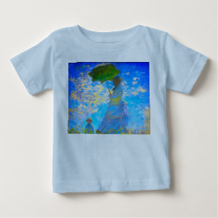 T-shirt Pour Bébé Monet Woman avec un parasol