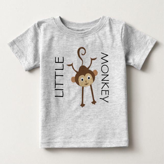 T-shirt Pour Bébé Monkey (Devant)