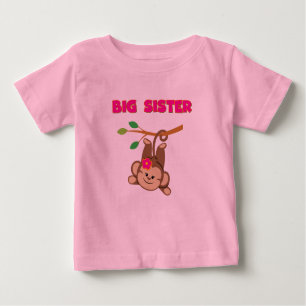 T-shirt Pour Bébé Monkey Big Sister