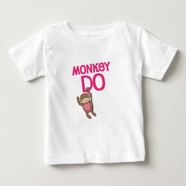 T-shirt Pour Bébé Monkey Do Shirt (Devant)