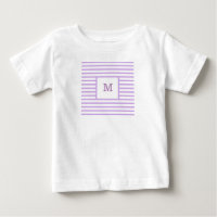 Monogramme personnalisé avec bandes violettes et b