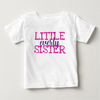 T-shirt Pour Bébé Monogramme personnalisé pour filles et sœurs jumel