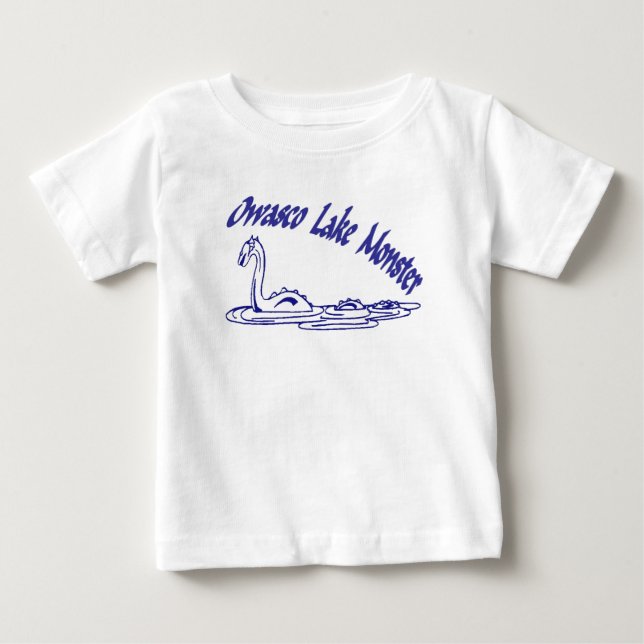 T-shirt Pour Bébé Monster du lac Owasco (Devant)