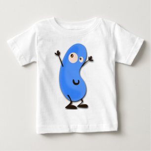 T-shirt Pour Bébé Monstre bleu mignon d'haricot