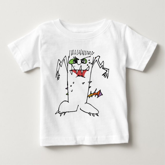 T-shirt Pour Bébé Monstre de bande dessinée de FrankEinstein (Devant)