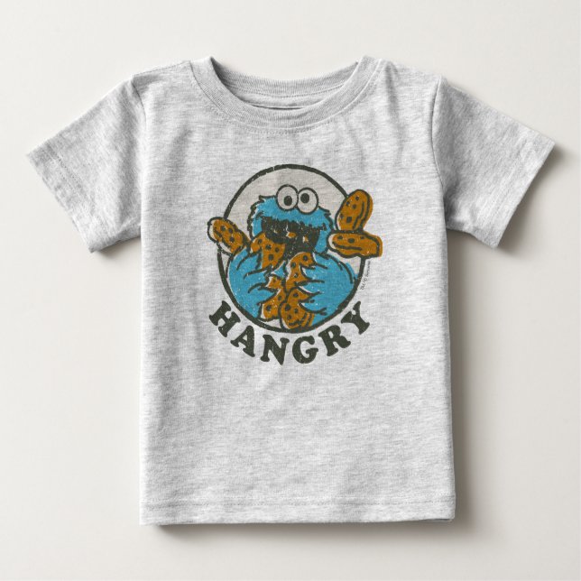 T-shirt Pour Bébé Monstre de cookies vintages | (Devant)