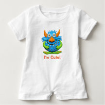 Monstre Doux Posé Cute Baby Halloween