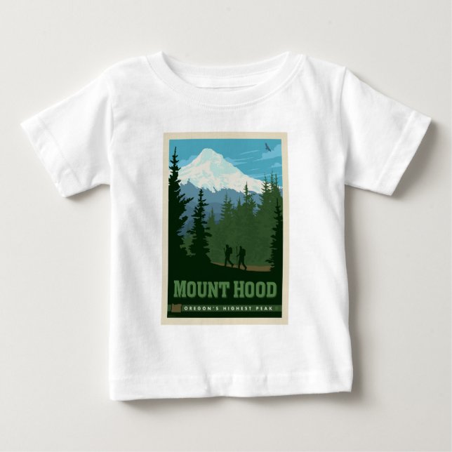 T-shirt Pour Bébé Mont Hood | Oregon (Devant)