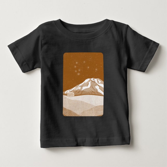 T-shirt Pour Bébé Mont Taranaki (Devant)
