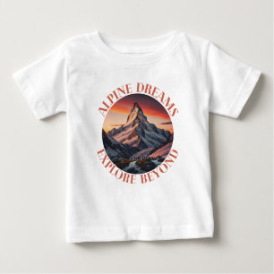 T-shirt Pour Bébé montagnes