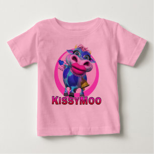 T-shirt Pour Bébé MOO de GiggleBellies Kissy la vache
