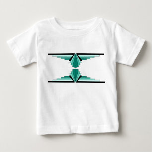 T-shirt Pour Bébé Motif Art déco en vert