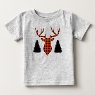 T-shirt Pour Bébé Motif Buffalo Buck Cerf Pins