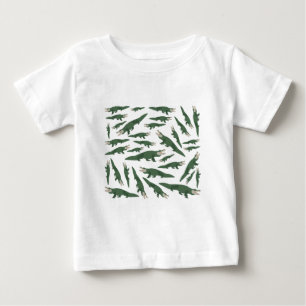 T-shirt Pour Bébé Motif crocodile de l'alligator mignon