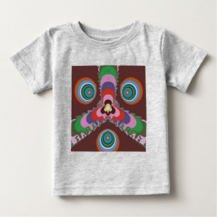 T-shirt Pour Bébé Motif d'art rétro psychédélique des années 70