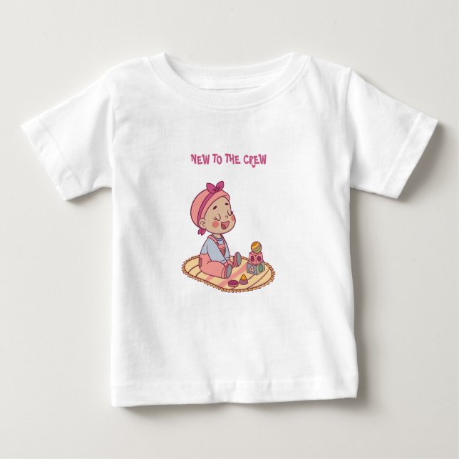 T-shirt Pour Bébé Motif de bébé mignon (Devant)