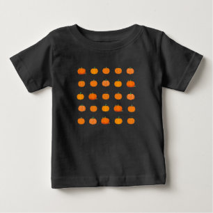 T-shirt Pour Bébé Motif de citrouilles orange