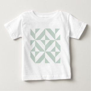 T-shirt Pour Bébé Motif de cube géométrique cool Mint