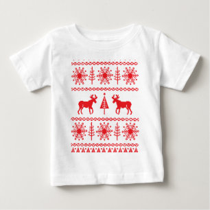 T-shirt Pour Bébé Motif de fête de chandail de Noël
