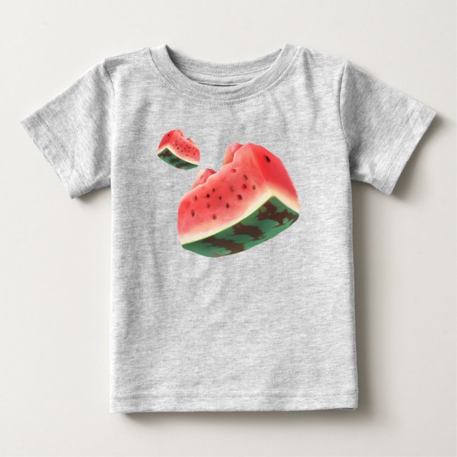 T-shirt Pour Bébé Motif de pastèque (Devant)
