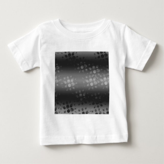 T-shirt Pour Bébé Motif des éclats pointus - Noir, Gris, Blanc (Devant)