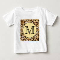 Motif Empreinte de léopard Monogramme personnalisé