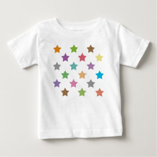 T-shirt Pour Bébé Motif étoiles coloré