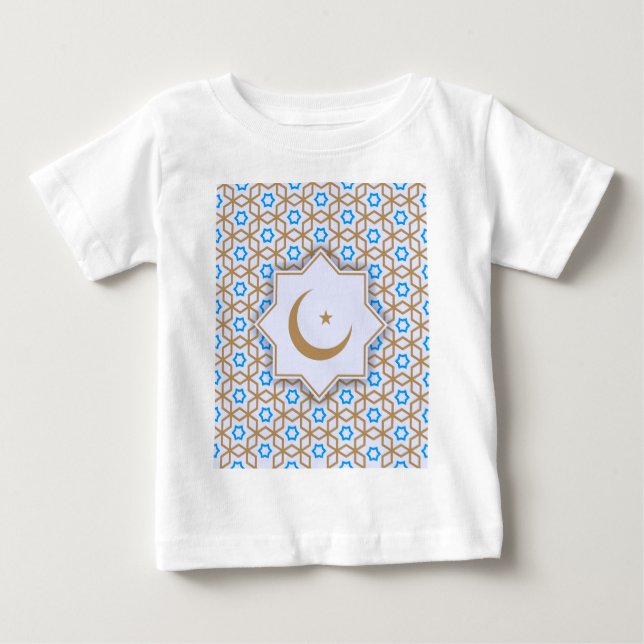 T-shirt Pour Bébé motif géométrique islamique (Devant)