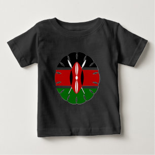 T-shirt Pour Bébé Motif kenyan rond : un symbole national