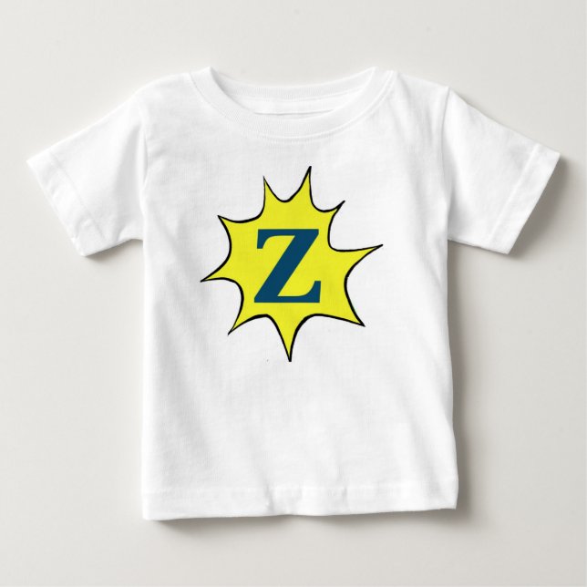T-shirt Pour Bébé Motif Z Sunburst (Devant)