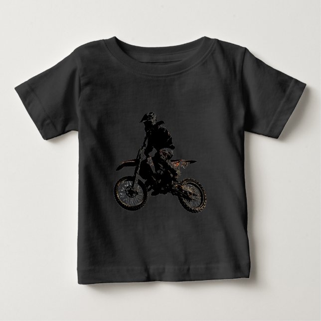 T-shirt Pour Bébé Motocross (Devant)