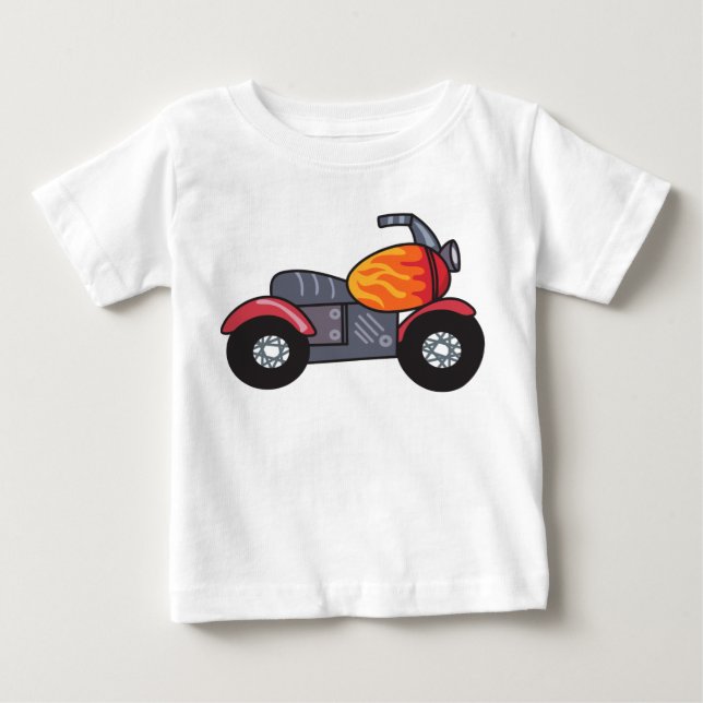 T-shirt Pour Bébé Motorcycle pour enfants (Devant)