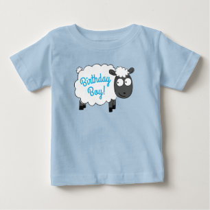 T-shirt Pour Bébé Mouton Anniversaire Boy Party jote Cartoon