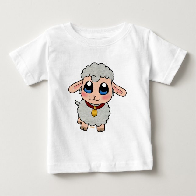 T-shirt Pour Bébé Moutons mignons (Devant)