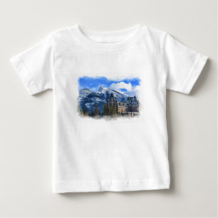 T-shirt Pour Bébé Mt Rundle and Famous Hotel, Banff, Alb., Canada