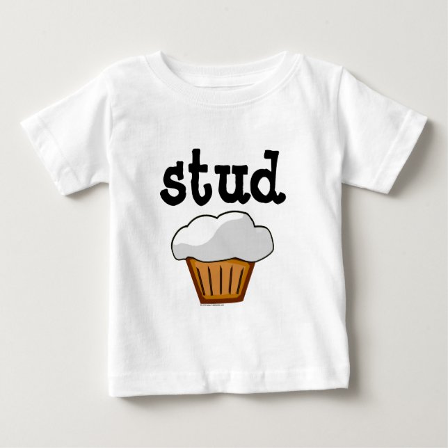 T-shirt Pour Bébé Muffin de costume, Cute Funny Baked Good (Devant)