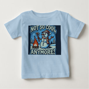 T-shirt Pour Bébé Murugi porter Snowman Noël Baby Fine Jersey