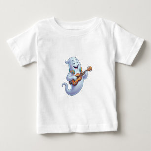 T-shirt Pour Bébé Musicien fantôme effrayant Art musical Halloween